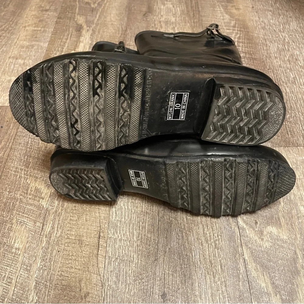 L.L. Bean Women's Black Winter‎ Rain Boots size 10